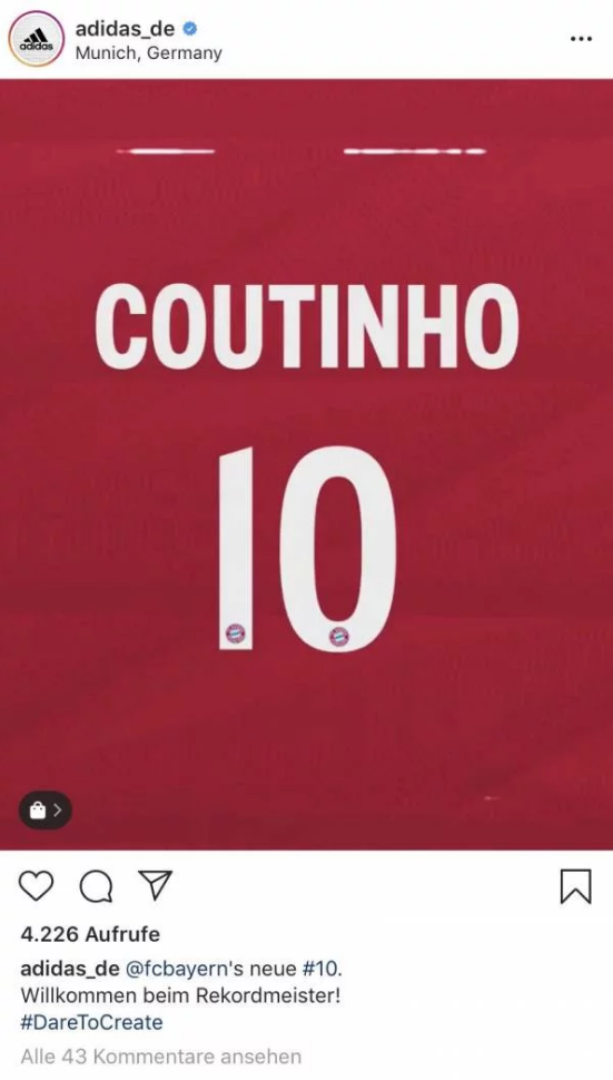 Wiadomo z jakim NUMEREM w Bayernie zagra Coutinho
